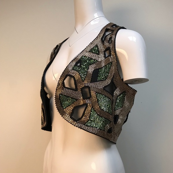 Phillip Lim beautiful beaded vest - Picture 3 of 10